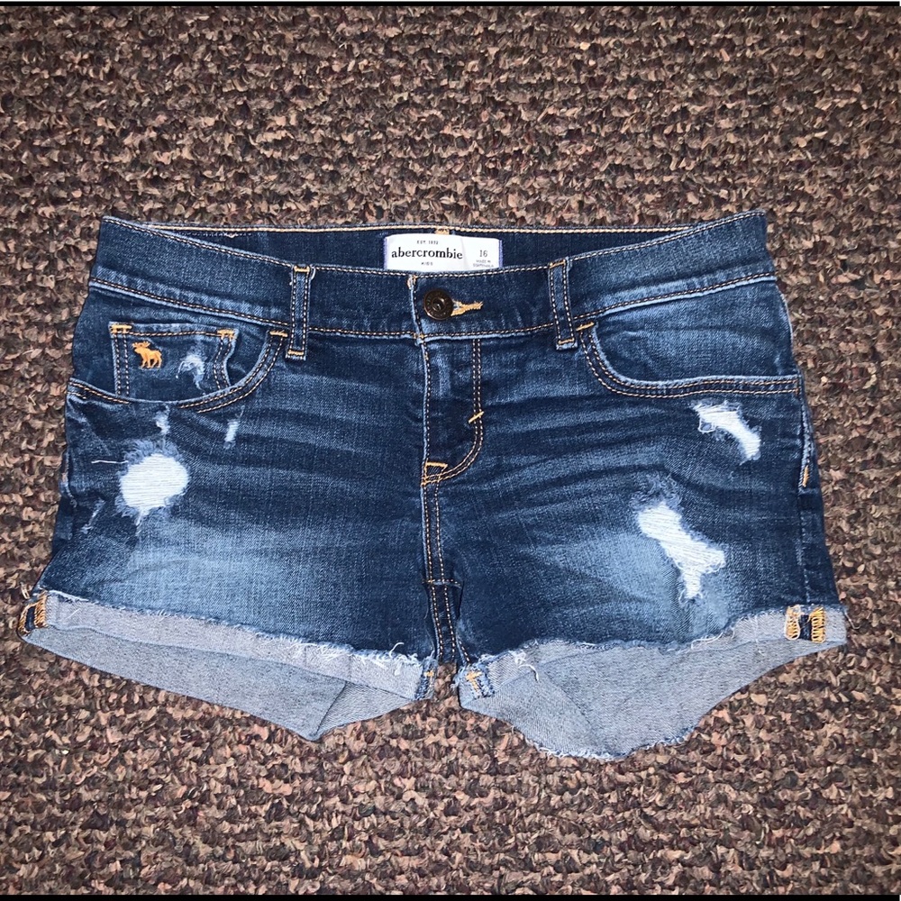 Abercrombie kids jean shorts- Size 16